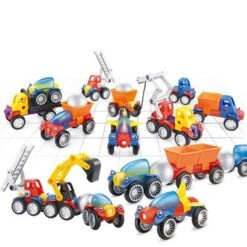Syntek Technisches Fahrzeugmodell Für Kinder Pädagogisches Magnetisches Spleißspielzeug -Otto 29801720 05