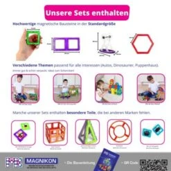 MAGNIKON Magnetische Bausteine Rhombus, 4 Stk. , Ersatzteile, Kleines Set -Otto 29864324 04