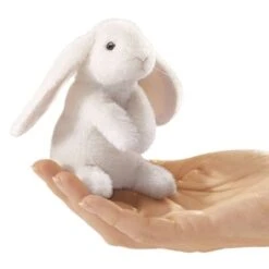 Folkmanis Fingerpuppe Mini Hängeohrhase / Mini Lop Ear Rabbit