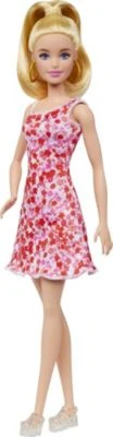 Barbie Fashionistas-Puppe Mit Blondem Pferdeschwanz Und Blumenkleid 5 Barbie Fashionistas-Puppe Mit Blondem Pferdeschwanz Und Blumenkleid – Bild 3