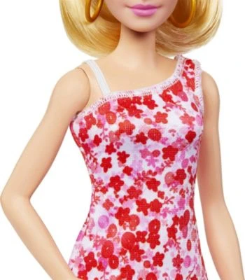 Barbie Fashionistas-Puppe Mit Blondem Pferdeschwanz Und Blumenkleid 8 Barbie Fashionistas-Puppe Mit Blondem Pferdeschwanz Und Blumenkleid – Bild 6