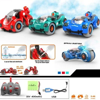 Syntek Elektrisches Ferngesteuertes Spielzeugauto Spray-Stunt-Transformationsauto 5 Syntek Elektrisches Ferngesteuertes Spielzeugauto Spray-Stunt-Transformationsauto – Bild 3