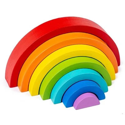 Debuy Holzbausteine Für Kinder Regenbogen Bausteinspielzeug Für Kinder 4 Debuy Holzbausteine Für Kinder Regenbogen Bausteinspielzeug Für Kinder – Bild 2