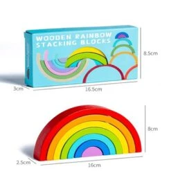 Syntek Regenbogen Bausteinspielzeug Für Kinder Holzbausteine Für Kinder 13 Syntek Regenbogen Bausteinspielzeug Für Kinder Holzbausteine Für Kinder -Otto 30146290 06