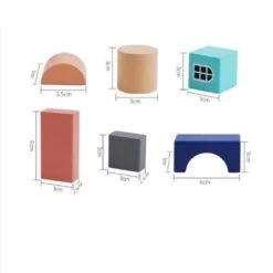 Syntek Holzbaustein-Spielzeug Für Kinder Zum Thema Stadtarchitektur Diy Pädagogisches Puzzle-Set Kinderspielzeug -Otto 30418338 03