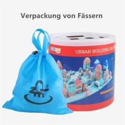 Syntek Holzbaustein-Spielzeug Für Kinder Zum Thema Stadtarchitektur Diy Pädagogisches Puzzle-Set Kinderspielzeug -Otto 30418338 06