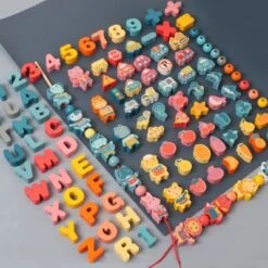 Enbaoxin Threading Perlen Spiel Pädagogisches Spielzeug Für Baby Kinder Kinder Cartoon Tiere Obst Anzahl Brief Holz Spielzeug Bespannen 10 Enbaoxin Threading Perlen Spiel Pädagogisches Spielzeug Für Baby Kinder Kinder Cartoon Tiere Obst Anzahl Brief Holz Spielzeug Bespannen -Otto 30437220 03