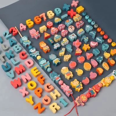 Enbaoxin Threading Perlen Spiel Pädagogisches Spielzeug Für Baby Kinder Kinder Cartoon Tiere Obst Anzahl Brief Holz Spielzeug Bespannen 5 Enbaoxin Threading Perlen Spiel Pädagogisches Spielzeug Für Baby Kinder Kinder Cartoon Tiere Obst Anzahl Brief Holz Spielzeug Bespannen – Bild 3