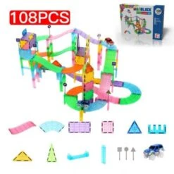 Decome Magnetfolie Transparente Farbige Magnetschienenblöcke