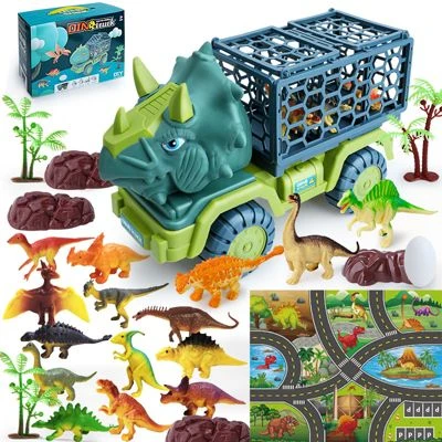 Decome Kinderspielzeug Set Jungen Puzzle Simulation Tyrannosaurus Rex Dinosaurier Transportmaschine 3 Decome Kinderspielzeug Set Jungen Puzzle Simulation Tyrannosaurus Rex Dinosaurier Transportmaschine