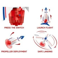 Decome Fliegende Rakete Outdoor-Spielzeug Für Kinder 9 Decome Fliegende Rakete Outdoor-Spielzeug Für Kinder -Otto 30520587 03