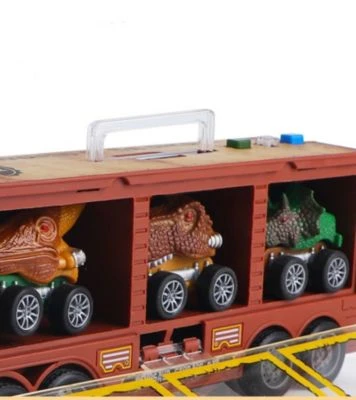 Decome Dino Container Lagerung Auto Modell Beleuchtung Musik Dinosaurier Transport Spielzeug Für Kinder 4 Decome Dino Container Lagerung Auto Modell Beleuchtung Musik Dinosaurier Transport Spielzeug Für Kinder – Bild 2