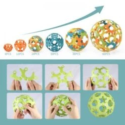 SHAOKE 36 STÜCKE Verschiedene Bausteine Pädagogisches Puzzle-Spielzeug Steckbausteine -Otto 30596321 04