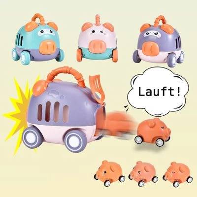 Decome Trägheitsfahrzeug Interaktive Kleine Spielzeugpresse Spielzeug Trägheitsfahrzeug Rutschen Katapult-Autos Kinderspielzeug 4 Decome Trägheitsfahrzeug Interaktive Kleine Spielzeugpresse Spielzeug Trägheitsfahrzeug Rutschen Katapult-Autos Kinderspielzeug – Bild 2