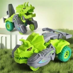 Enbaoxin Mecha-Wagenmodell-Dinosaurierspielzeug Spielzeugauto Wirbeln Und Tanzen Dinosauriermodell-Spielzeugauto
