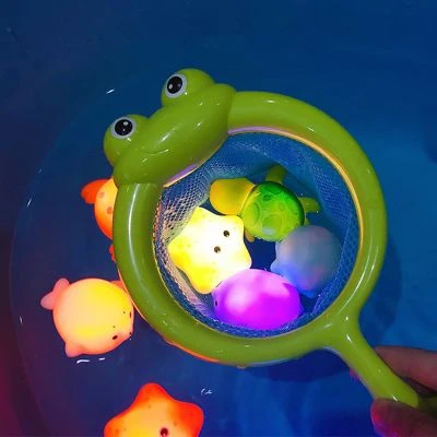 Syntek Vinyl-Spielzeug Für Babybadewannen Für Kinder Induktions-Leuchtnetz-Fischfischen-Kinder, Die Spielzeug Spielen 7 Syntek Vinyl-Spielzeug Für Babybadewannen Für Kinder Induktions-Leuchtnetz-Fischfischen-Kinder, Die Spielzeug Spielen – Bild 5