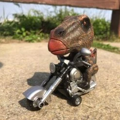 SHAOKE Lustiges Motorrad-Dinosaurier-Spielzeug, Dekorationen Lustiges Dinosaurier-Motorrad-Spielzeug Spielzeugautos -Otto 30805073 05