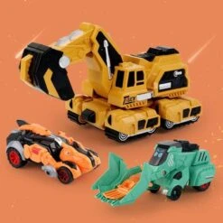 Enbaoxin Dinosaurier-Transformationsauto Auto-Spielzeug Kinder Verwandelndes Auto-Spielzeug -Otto 30879413 04