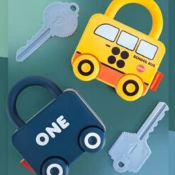 Vicabo Auto Spielzeug Mit Schloss Schlüssel,Montessori Spielzeug Spielzeugautos Für Kinder -Otto 30925901 04