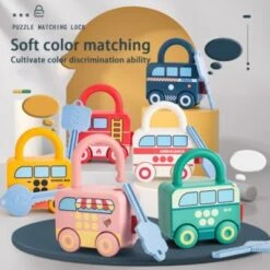 Vicabo Auto Spielzeug Mit Schloss Schlüssel,Montessori Spielzeug Spielzeugautos Für Kinder -Otto 30925901 06