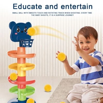 Vicabo Montessori Spielzeug Kugelbahn Kugelturm Rollbahn Kugelbahnen Für Kinder 4 Vicabo Montessori Spielzeug Kugelbahn Kugelturm Rollbahn Kugelbahnen Für Kinder – Bild 2