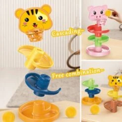 Vicabo Montessori Spielzeug Kugelbahn Kugelturm Rollbahn Kugelbahnen Für Kinder 11 Vicabo Montessori Spielzeug Kugelbahn Kugelturm Rollbahn Kugelbahnen Für Kinder -Otto 30971380 04