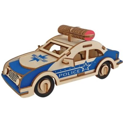 Enbaoxin 3D-Puzzle-Spielzeug Polizeiauto/Satellit Holz Spielzeug 3 Enbaoxin 3D-Puzzle-Spielzeug Polizeiauto/Satellit Holz Spielzeug