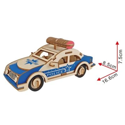 Enbaoxin 3D-Puzzle-Spielzeug Polizeiauto/Satellit Holz Spielzeug 5 Enbaoxin 3D-Puzzle-Spielzeug Polizeiauto/Satellit Holz Spielzeug – Bild 3
