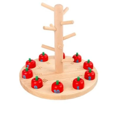 Enbaoxin Lustiges Apfelpflückspiel Kinderfrüherziehung Holzspielzeug 3 Enbaoxin Lustiges Apfelpflückspiel Kinderfrüherziehung Holzspielzeug