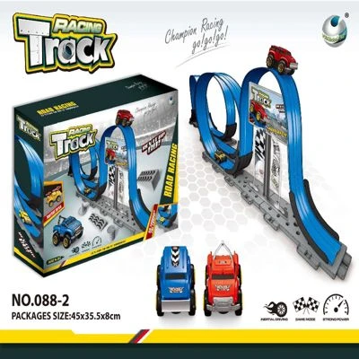 SHAOKE Zusammengebautes Spielzeugauto Mit Schienenfederung Für Jungen Anti-Schwerkraft-Magnetspur-Spielzeugauto Für Kinder Autospielesets 3 SHAOKE Zusammengebautes Spielzeugauto Mit Schienenfederung Für Jungen Anti-Schwerkraft-Magnetspur-Spielzeugauto Für Kinder Autospielesets