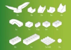 Hubelino - Kugelbahn Schwinge Ergänzung 46-teilig -Otto 5531998 05