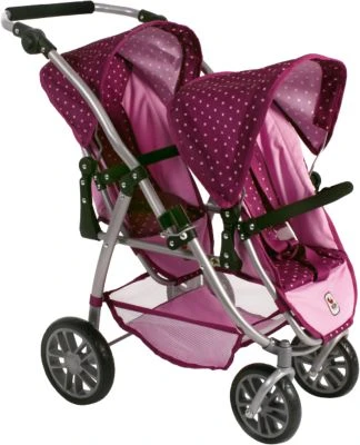 CHIC 2000 Tandem-Buggy Puppenzwillingswagen VARIO, Brombeere 2 CHIC 2000 Tandem-Buggy Puppenzwillingswagen VARIO, Brombeere
