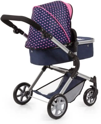 BAYER Puppenwagen City Neo, Blau/pink Mit Einhorn 4 BAYER Puppenwagen City Neo, Blau/pink Mit Einhorn – Bild 2