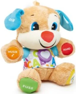 Fisher Price Fisher-Price Lernspaß Hündchen, Baby-Spielzeug Mit Musik, Kuscheltier, Lernspielzeug