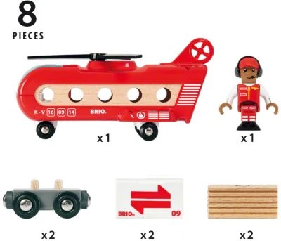 BRIO Eisenbahn-Transporthubschrauber 7 BRIO Eisenbahn-Transporthubschrauber – Bild 5