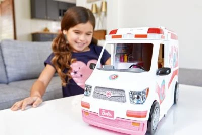 Barbie Krankenwagen 2-in-1 Spielset Mit Licht & Geräuschen, Barbie Krankenhaus 6 Barbie Krankenwagen 2-in-1 Spielset Mit Licht & Geräuschen, Barbie Krankenhaus – Bild 4