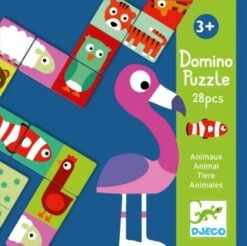 DJECO Domino Animo-Puzzle, Mehrfarbig (30)