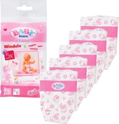 BABY Born® Windeln (5 Stück), Puppenzubehör 3 BABY Born® Windeln (5 Stück), Puppenzubehör